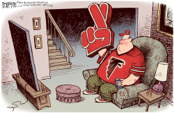 FALCONS FANS  by Rick McKee
