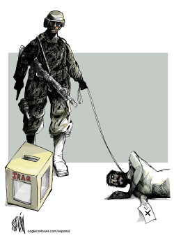 IRAQ ELECTION  by Angel Boligan