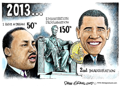 OBAMA 2ND INAUGURATION by Dave Granlund