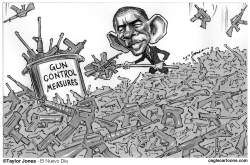 OBAMA DIGS GUN CONTROL by Taylor Jones