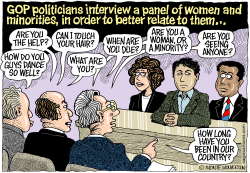 GOP AND WOMEN AND MINORITIES  by Monte Wolverton