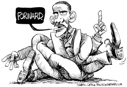 OBAMA FORWARD KNOT by Daryl Cagle
