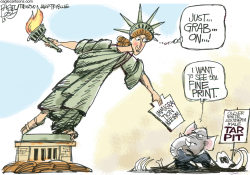 IMMIGRATION INGRATE  by Pat Bagley