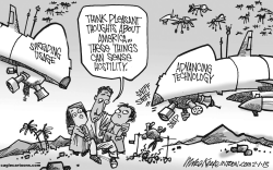 DRONE WARFARE AMENDED by Mike Keefe