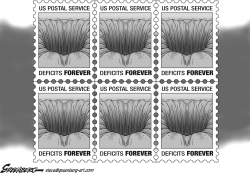 FOREVER STAMPS BW by Steve Greenberg