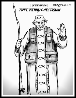 SKETCHBOOK THE RETIREMENT OF POPE BENEDICT XVI by J.D. Crowe