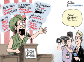 TED NUGENT STATE OF THE UNION by Rob Tornoe