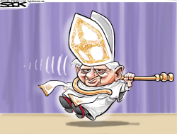 POPE EXIT  by Steve Sack