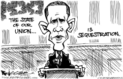 STATE OF SEQUESTRATION by Milt Priggee