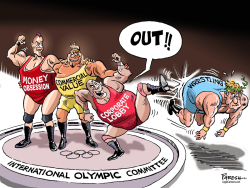 WRESTLING AND OLYMPICS  by Paresh Nath