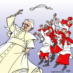 POPE ABDICATION by Hajo de Reijger