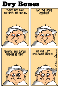 THE POPE RESIGNS by Yaakov Kirschen
