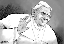 POPE GOODBYE by Cardow