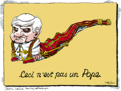 THE IS NOT A POPE  by Daryl Cagle