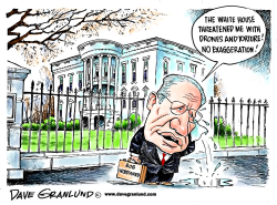 Woodward and WH threat by Dave Granlund