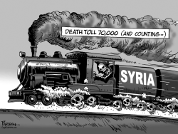 SYRIA DEATH TOLL by Paresh Nath