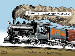SYRIA DEATH TOLL  by Paresh Nath
