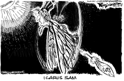 ICARUS SAM by Milt Priggee