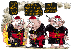 COLLEGE OF CARDINALS by Daryl Cagle