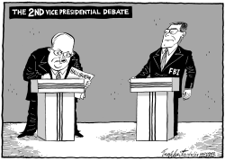 THE SECOND VICE PRESIDENTIAL DEBATE by Bob Englehart