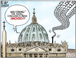 PAPAL HACK  by Christopher Weyant