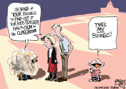 LOCL GUNS IN THE CLASSROOM by Pat Bagley