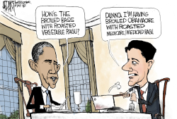 RYAN AND OBAMA DO LUNCH by Jeff Darcy