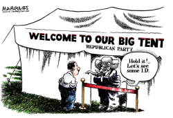 REPUBLICAN BIG TENT  by Jimmy Margulies
