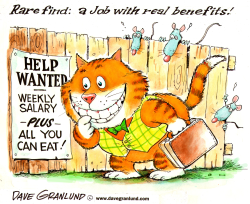 JOBS AND BENEFITS by Dave Granlund