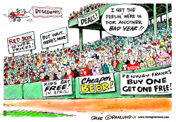 RED SOX DISCOUNTS AND FREEBIES by Dave Granlund