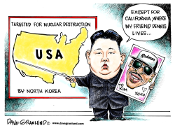 NORTH KOREA TARGETS US by Dave Granlund