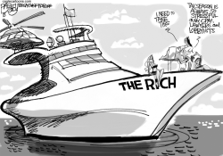 BEING RICH IS TAXING by Pat Bagley