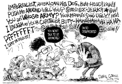 KOREAN CUSSING by Daryl Cagle
