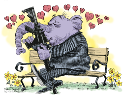 GOP AND GUNS  by Daryl Cagle