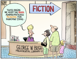 BUSH LIBRARY  by Christopher Weyant
