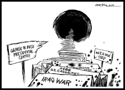 Bush Library/Iraq War Deadication by J.D. Crowe