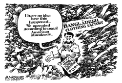 BANGLADESH CLOTHING FACTORY DISASTER  by Jimmy Margulies