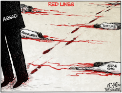 RED LINES  by Christopher Weyant