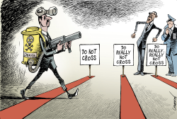 OBAMA'S RED LINE IN SYRIA by Patrick Chappatte