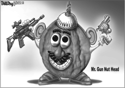 MR GUN NUT HEAD  by Bill Day