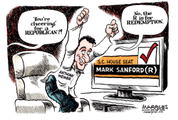 MARK SANFORD AND ANTHONY WEINER by Jimmy Margulies
