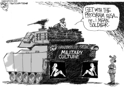 MILITARY HARASSMENT FLAP by Pat Bagley