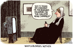 WHISTLEBLOWERS MOTHER  by Rick McKee