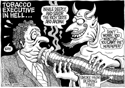 TOBACCO EXECUTIVE IN HELL by Monte Wolverton