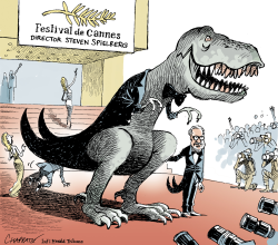 STEVEN SPIELBERG OPENS CANNES by Patrick Chappatte