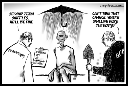 OBAMA'S 2ND TERM SNIFFLES by J.D. Crowe