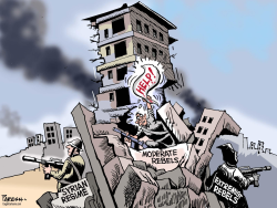 SYRIAN MODERATE REBELS  by Paresh Nath