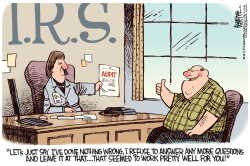 IRS PLEADS THE FIFTH  by Rick McKee