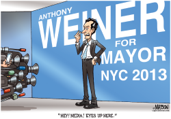 ANTHONY WEINER ANNOUNCES CANDIDACY FOR NYC MAYOR- by R.J. Matson