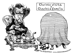 CHRISTO VISITA A CAMILLA by Sandy Huffaker